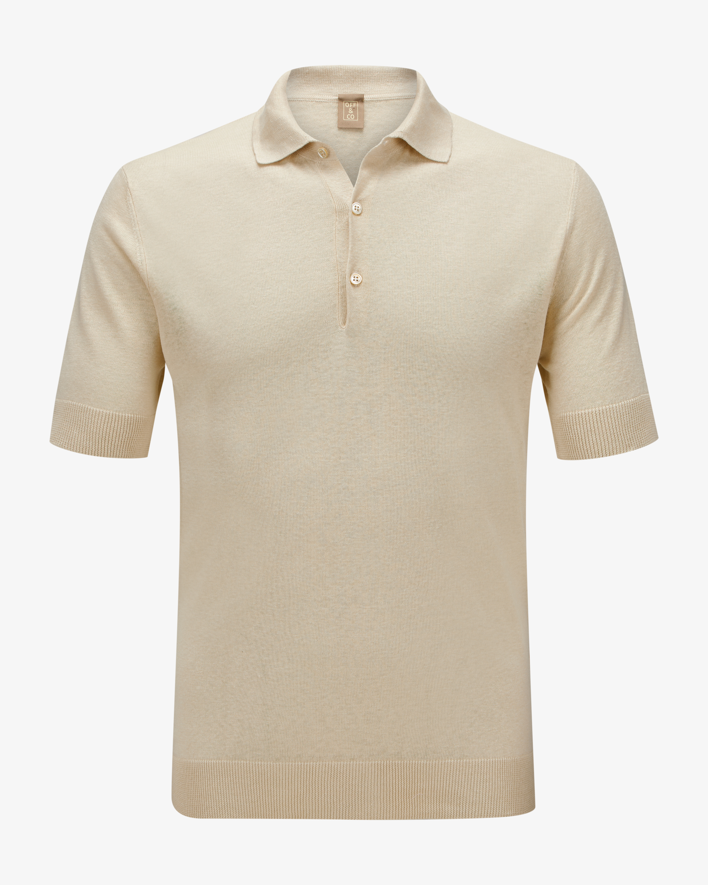 Seiden-Leinen-Poloshirt