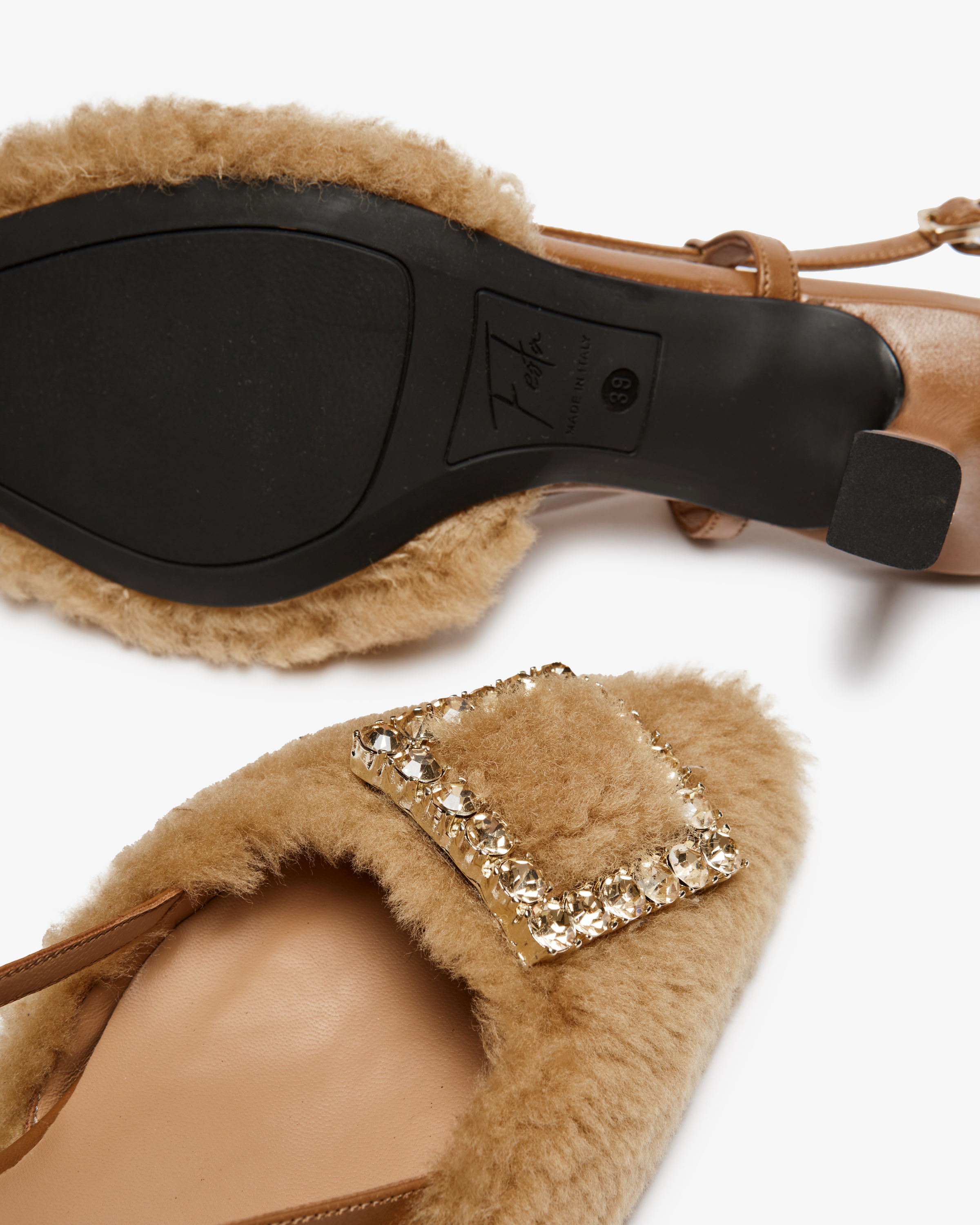 x LODENFREY Stefi Teddy Slingback-Pumps 