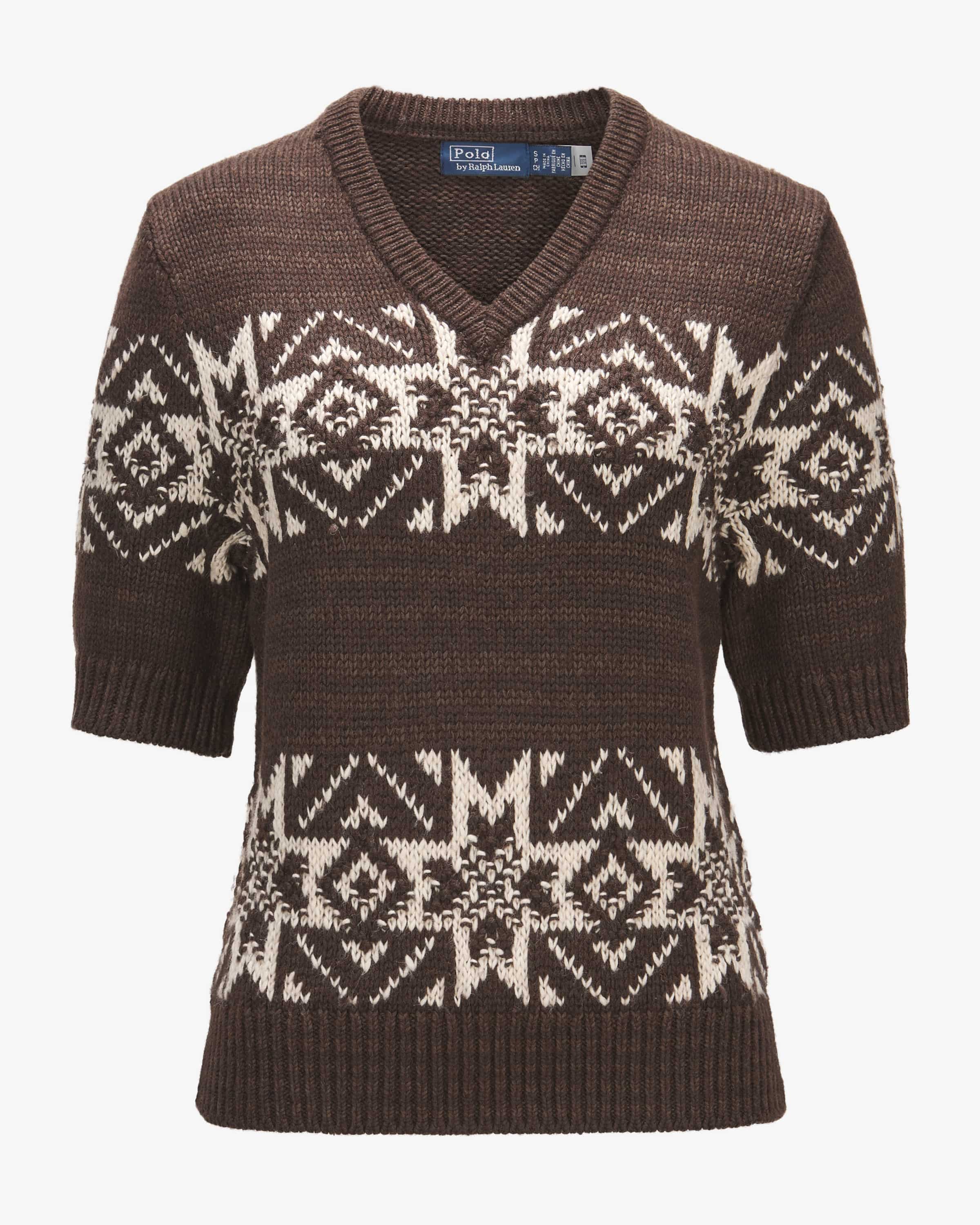 Strickshirt aus Wolle und Baumwolle