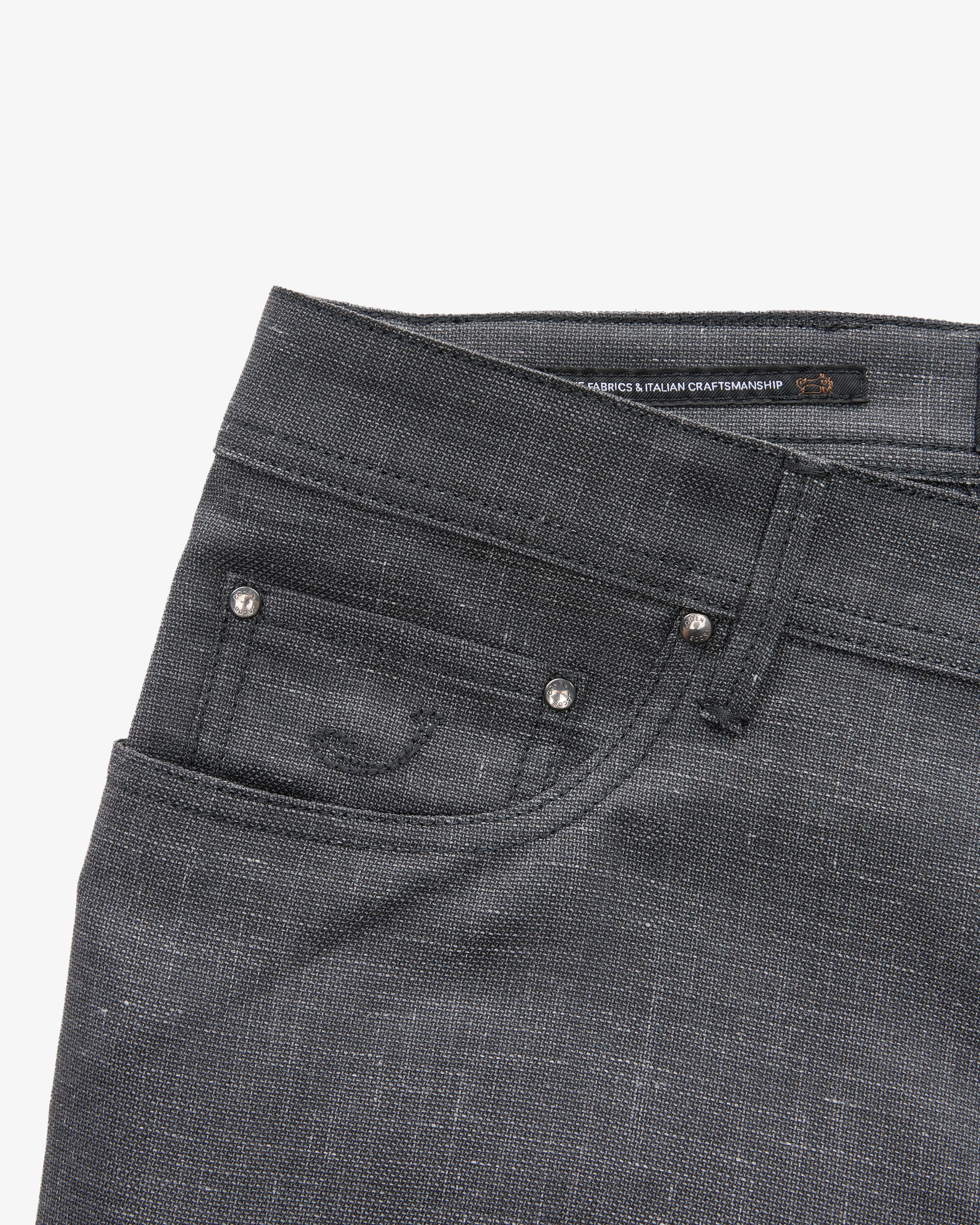 Bard Hose aus Schurwolle-Leinen-Mix Slim Fit 