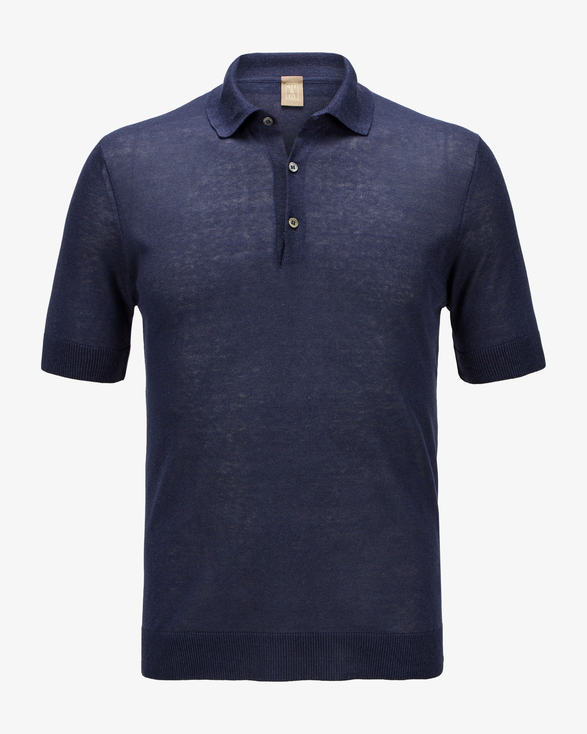 Seiden-Leinen-Poloshirt