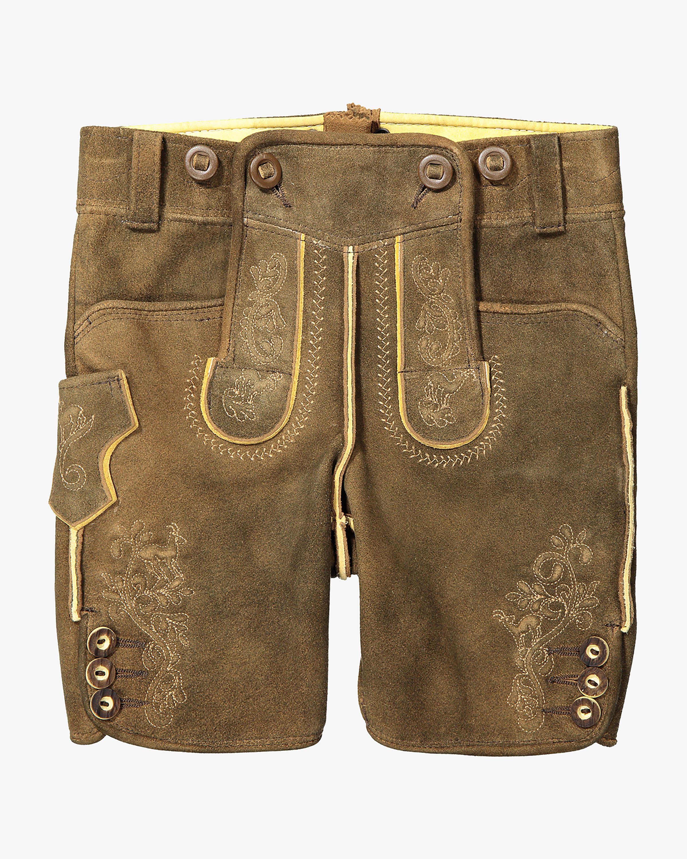 Loisachtal Lederhose kurz aus Ziegenleder