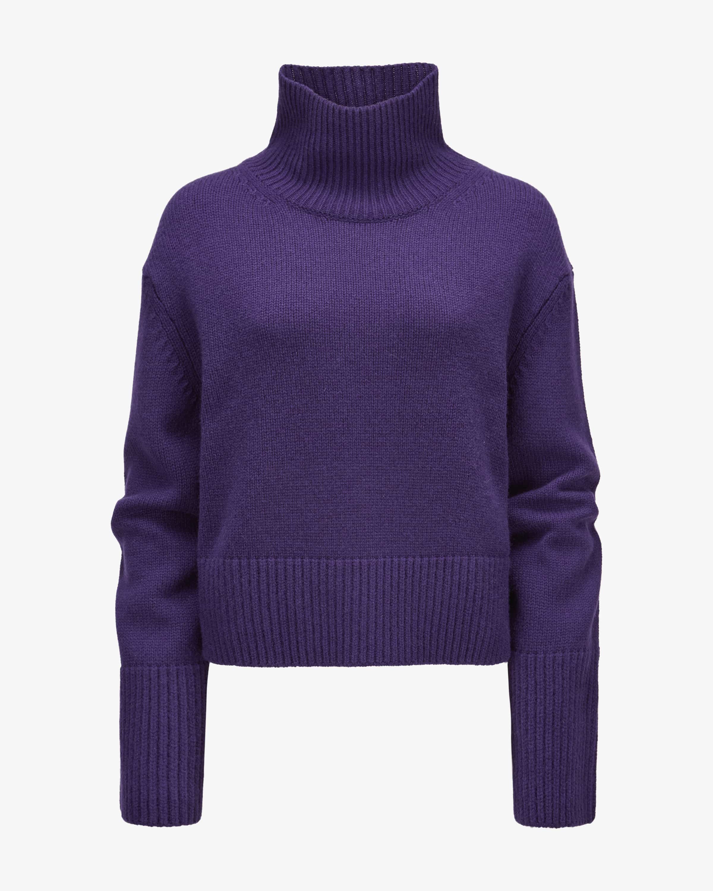 Cashmere-Stehkragenpullover