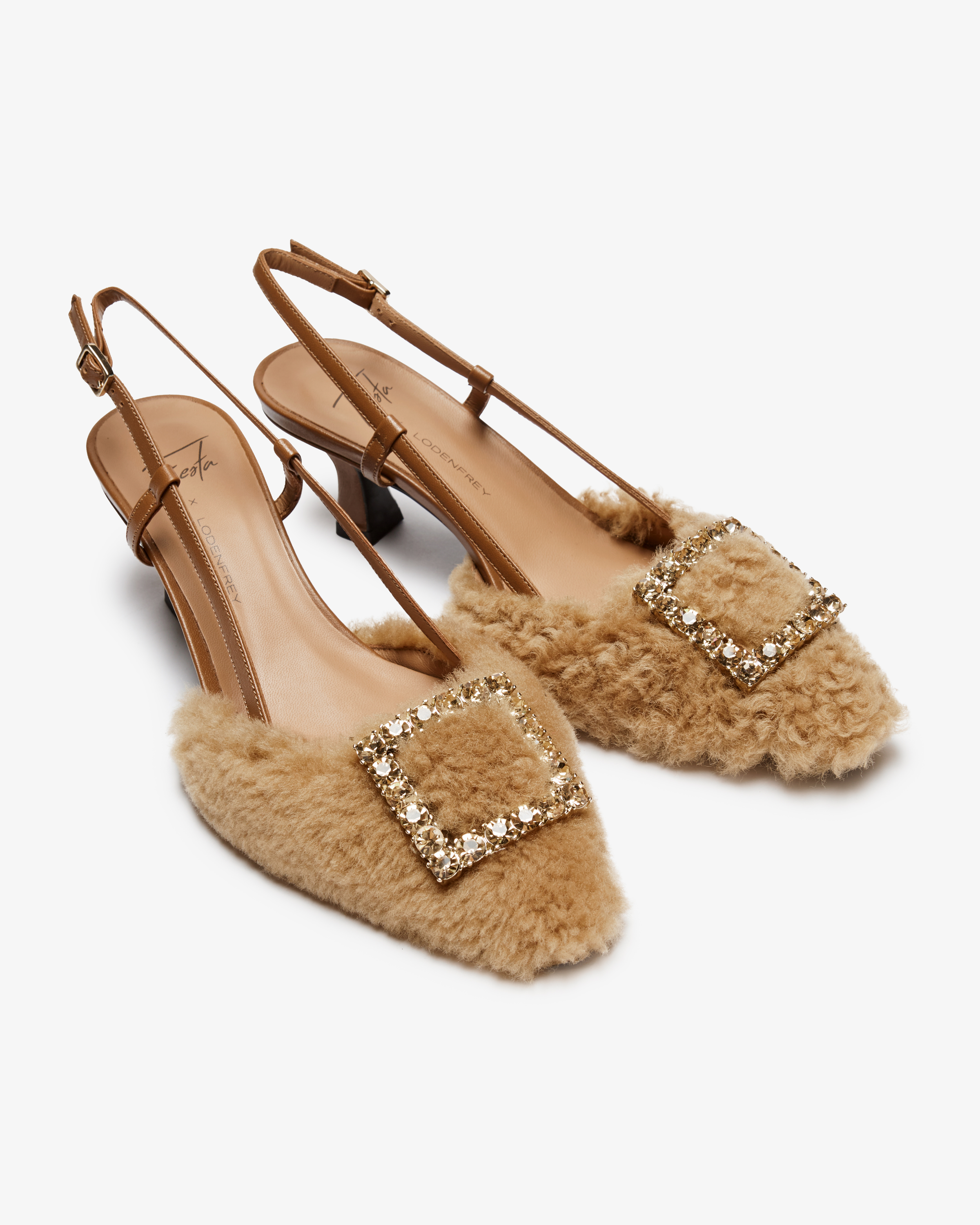 x LODENFREY Stefi Teddy Slingback-Pumps