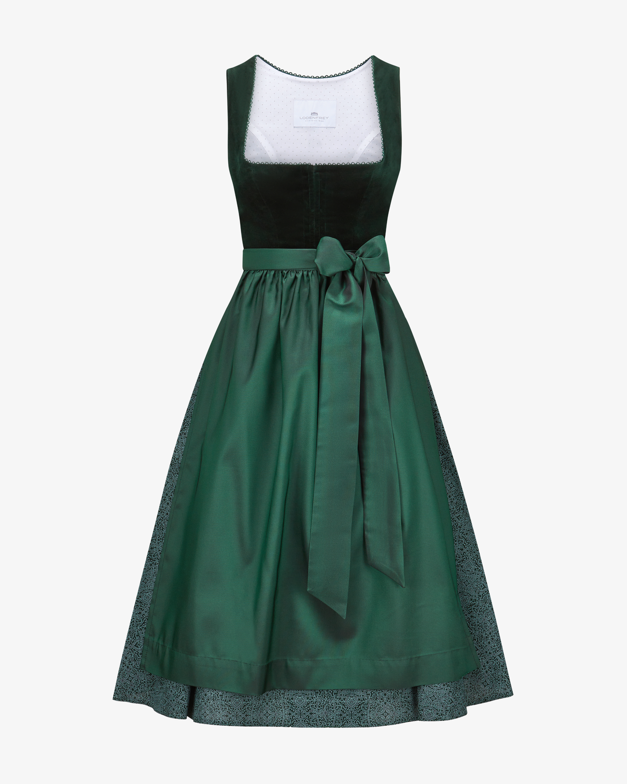 Midi-Wiesndirndl mit Schürze