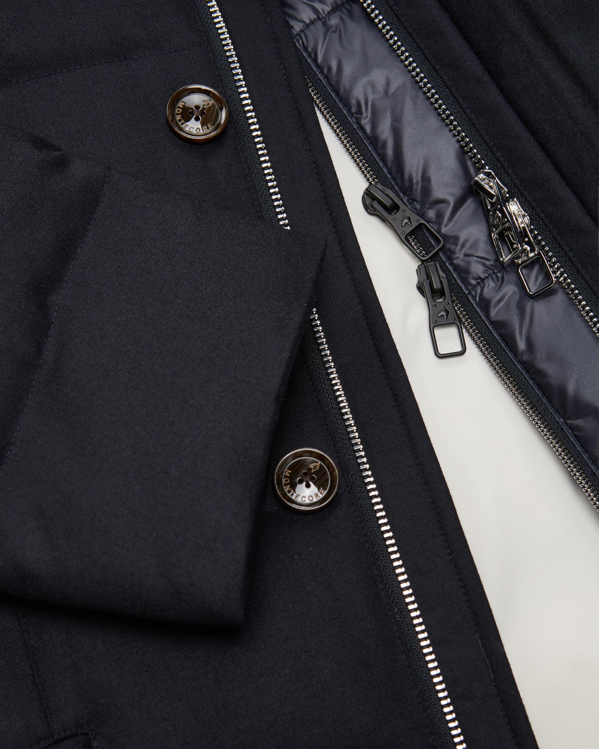 Daunen-Wolljacke 