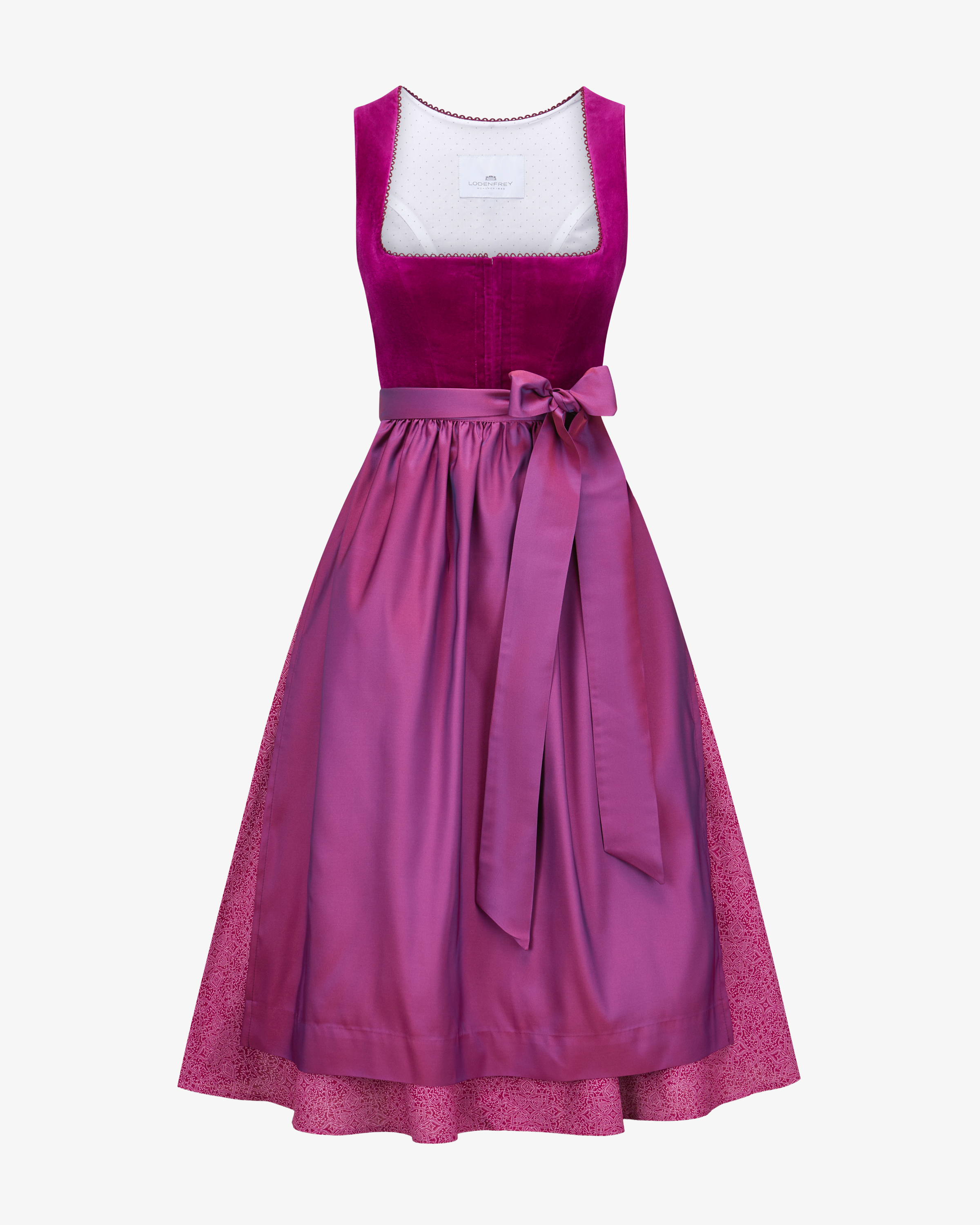 Midi-Wiesndirndl mit Schürze